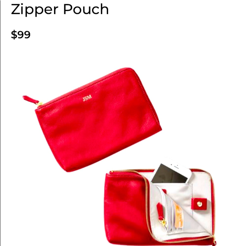 Mark & Graham Commuter Red Pouch Bag